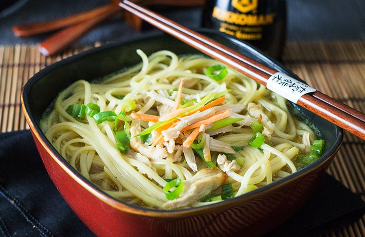 Quick & Easy Chinese Chicken Noodle Soup - Erren's Kitchen