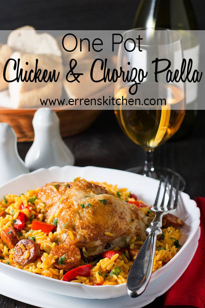 One Pot Chicken & Chorizo Paella Erren's Kitchen