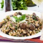 Skinny Mushroom & Barley Risotto - Erren's Kitchen - Love risotto? Why not try this healthy, low-fat version, that swaps traditional risotto rice for fiber-rich pearl barley. This recipe is not only healthier, but it's wonderfully delicious too!