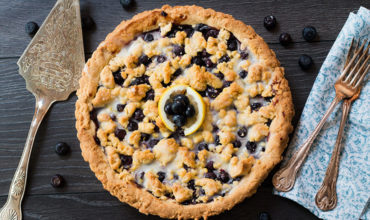 Blueberry Lemon Shortbread Tart