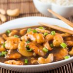 This Chinese recipe for 10 Minute Cashew Shrimp from Erren's Kitchen is quick, easy, delicious and on the table in less in 10 minutes - what more could you ask for?