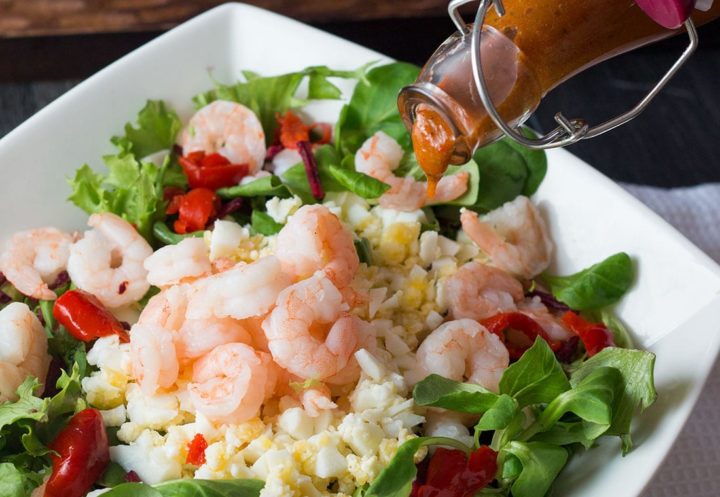 Packed with Shrimp and chopped hard boiled eggs, this hearty recipe from Erren's Kitchen for Shrimp and Egg Salad makes a healthy and delicious lunch or light dinner.