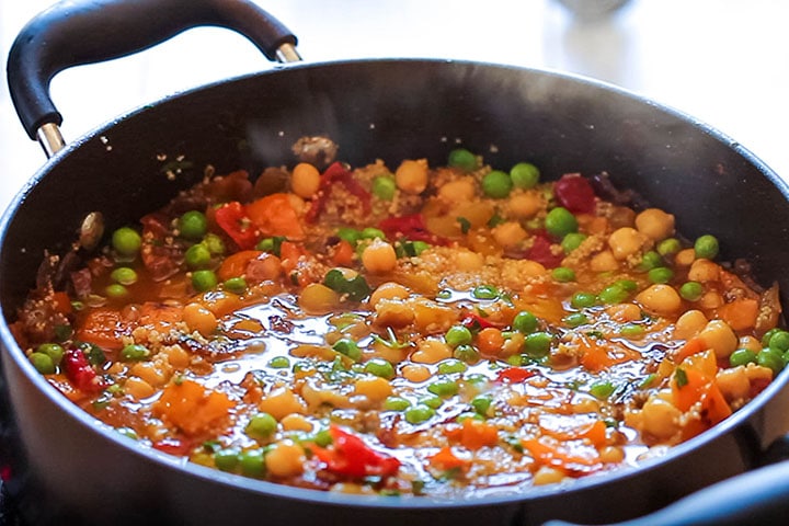 Moroccan Spiced Vegetable Couscous - Erren's Kitchen