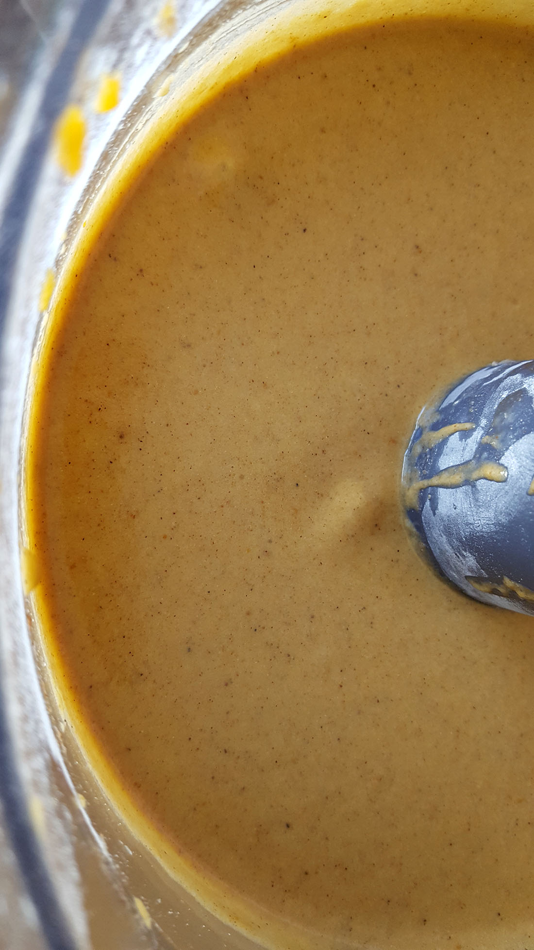 The mixed batter of the cake.