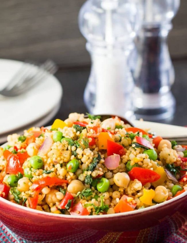 This vegetarian recipe from Erren's Kitchen for Moroccan Spiced Vegetable Couscous is delicious on its own or makes a delicious accompaniment to a tagine and any other Moroccan style dish.