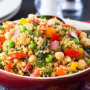 This vegetarian recipe from Erren's Kitchen for Moroccan Spiced Vegetable Couscous is delicious on its own or makes a delicious accompaniment to a tagine and any other Moroccan style dish.