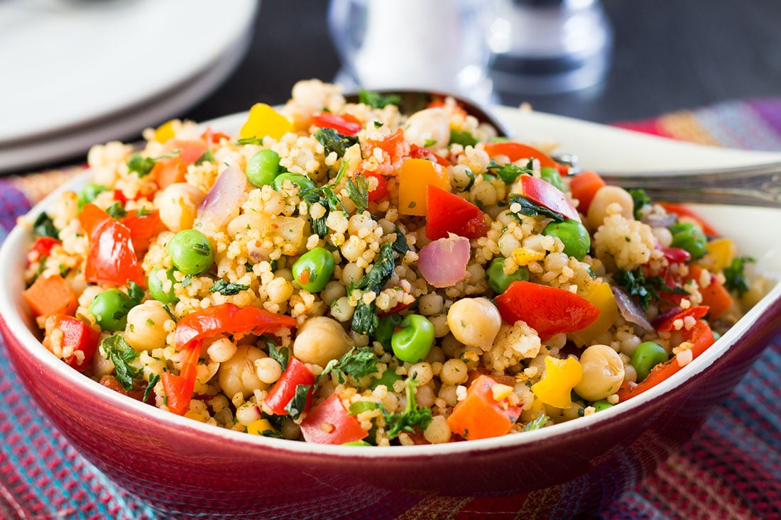 Moroccan Spiced Vegetable Couscous An Easy Delicious Side Dish