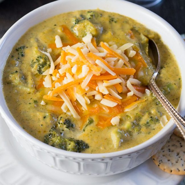 Low Carb Broccoli Cheese Soup Erren's Kitchen