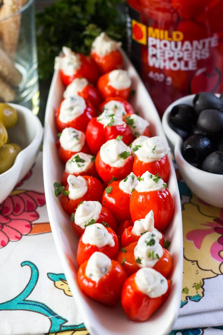 Garlic & Herb Cream Cheese Stuffed Peppadews Erren's Kitchen