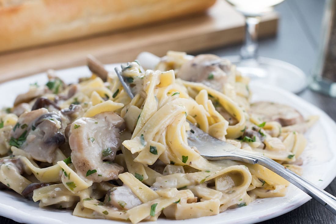 Creamy Tagliatelle & Mushrooms What are you waiting for?