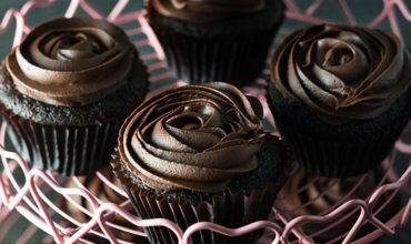 Devil’s Food Cupcakes with Dark Chocolate Frosting