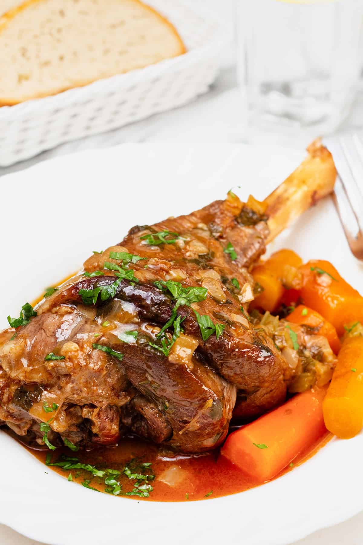 Slow Cooked Lamb Shanks
