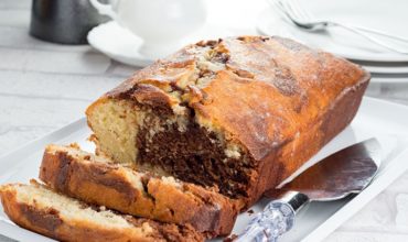Glazed Marble Pound Cake