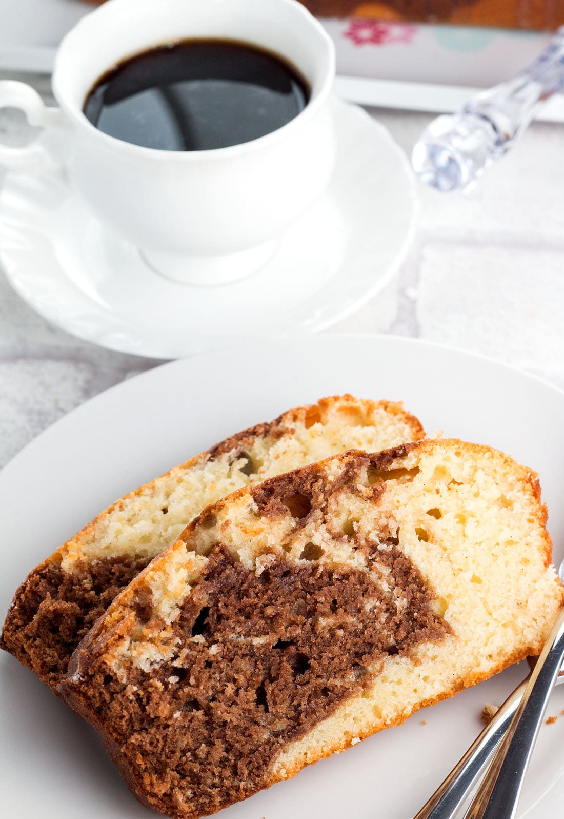 Glazed Marble Pound Cake Erren's Kitchen