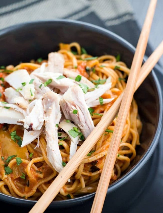 Thai Curry Noodles with Chicken