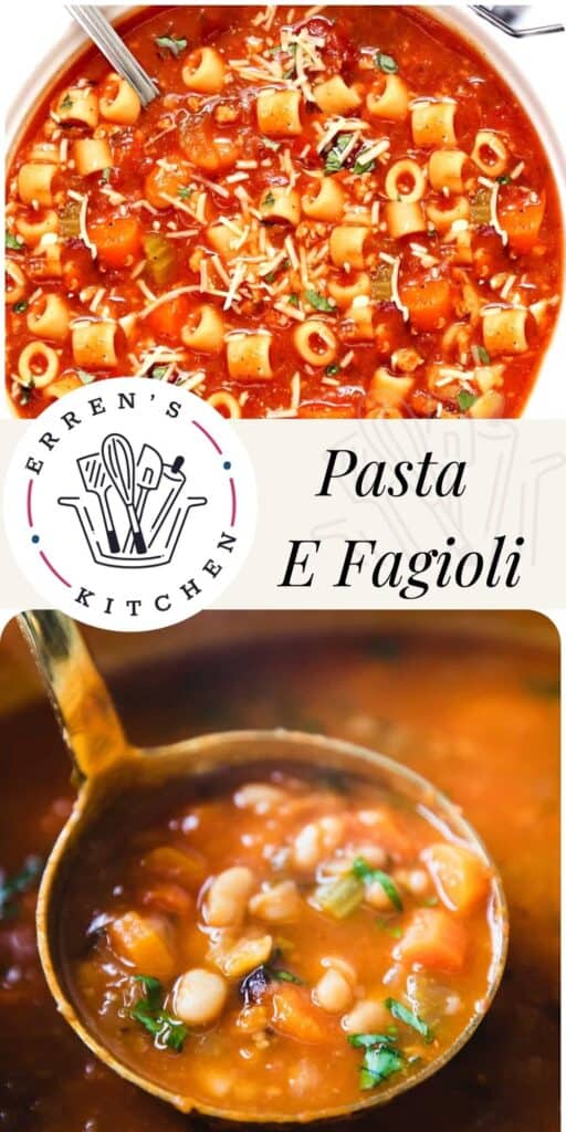 Pasta E Fagioli Soup - Erren's Kitchen