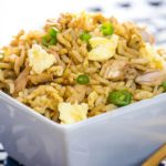 a close up of Best Ever Fried Rice in a white bowl