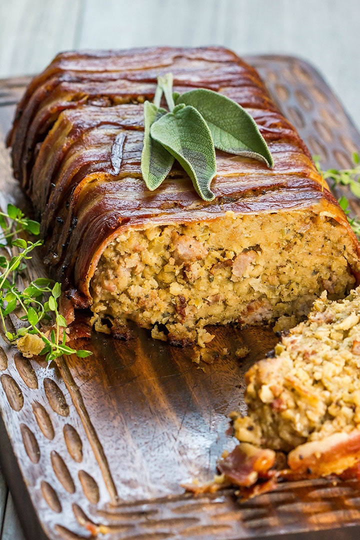 Bacon Wrapped Sausage Stuffing Erren's Kitchen