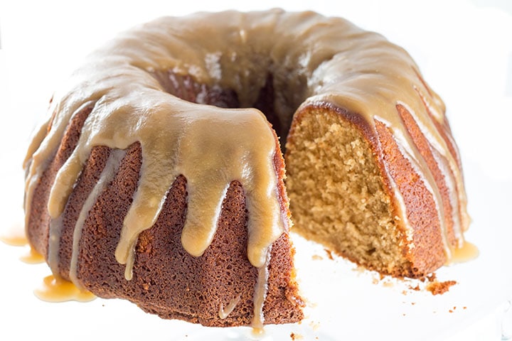 Brown Sugar Bundt Cake with Caramel Glaze | Erren's Kitchen