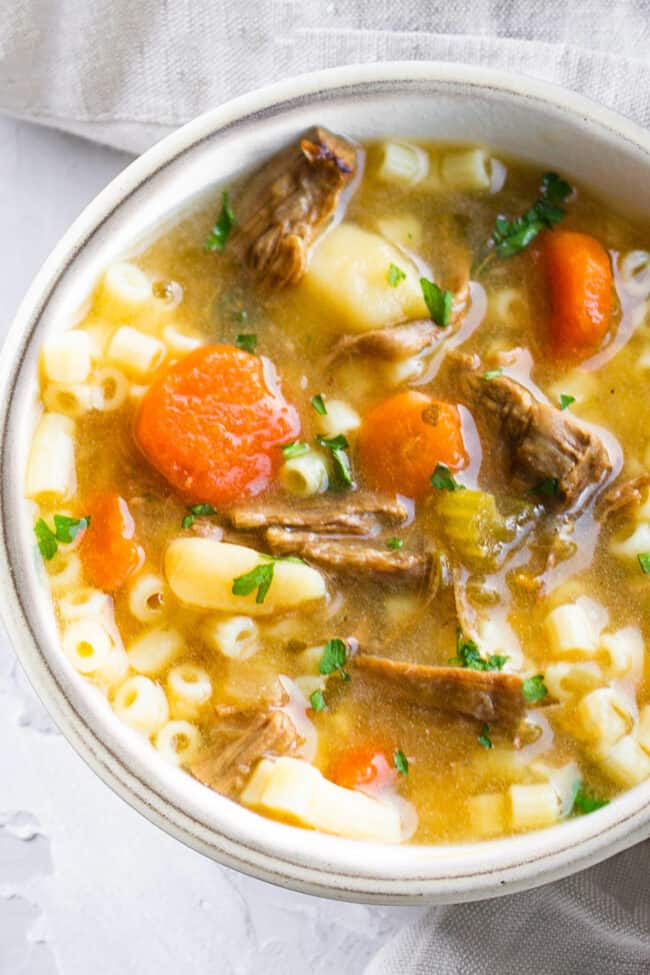 Slow Cooker Beef Brisket Soup Erren's Kitchen