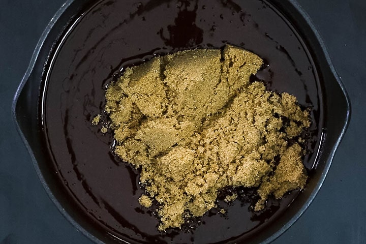 The brown sugar added to the pot