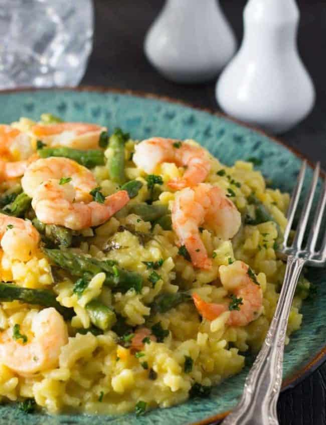 Easy Lemon Shrimp Risotto a quick and easy risotto you'll love