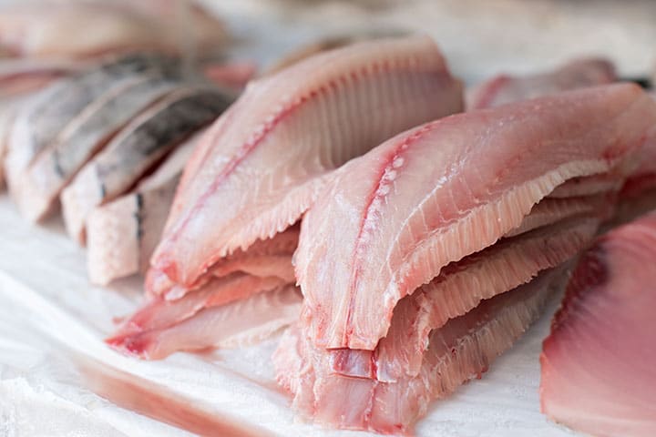 Fresh Fish for sale on a shelf