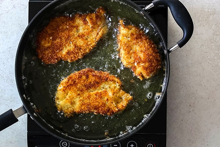 Image result for chicken cutlet cooking