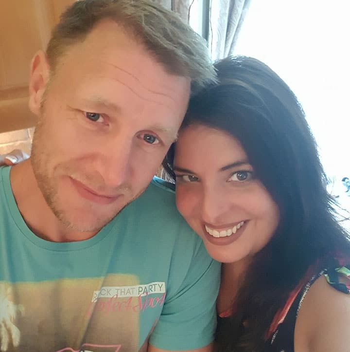 a picture of Erren with her husband, Wayne