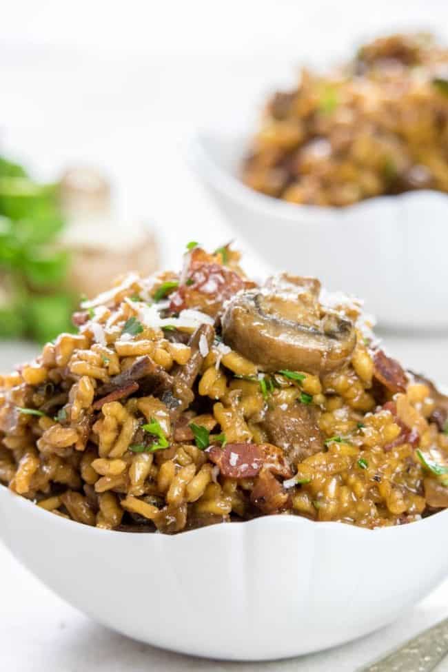 Easy Mushroom & Bacon Risotto Erren's Kitchen