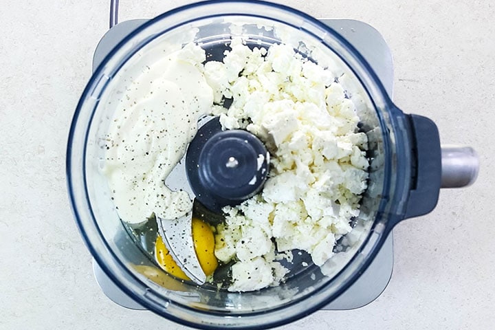 the topping ingredients in a food processor 