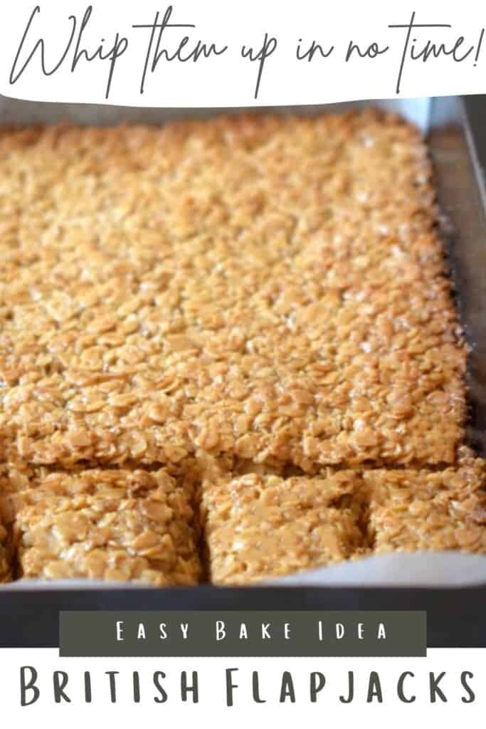 a pan of british flap jack with some cut into bars