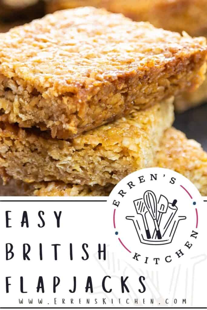 a stack of three flapjacks