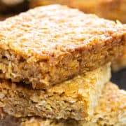 stacked british flapjacks