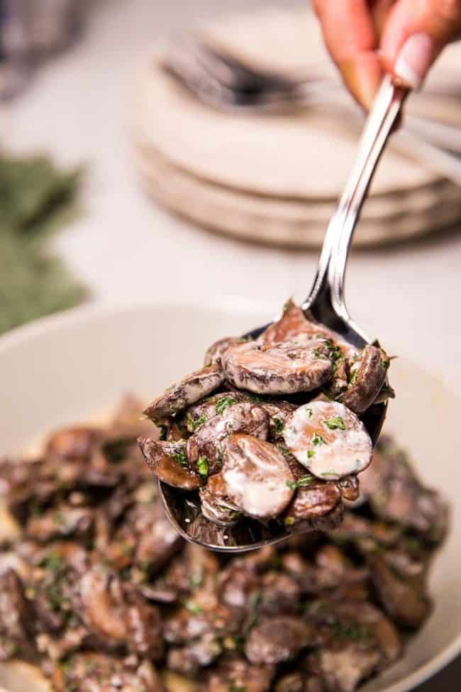 Creamy Garlic Mushrooms Erren's Kitchen