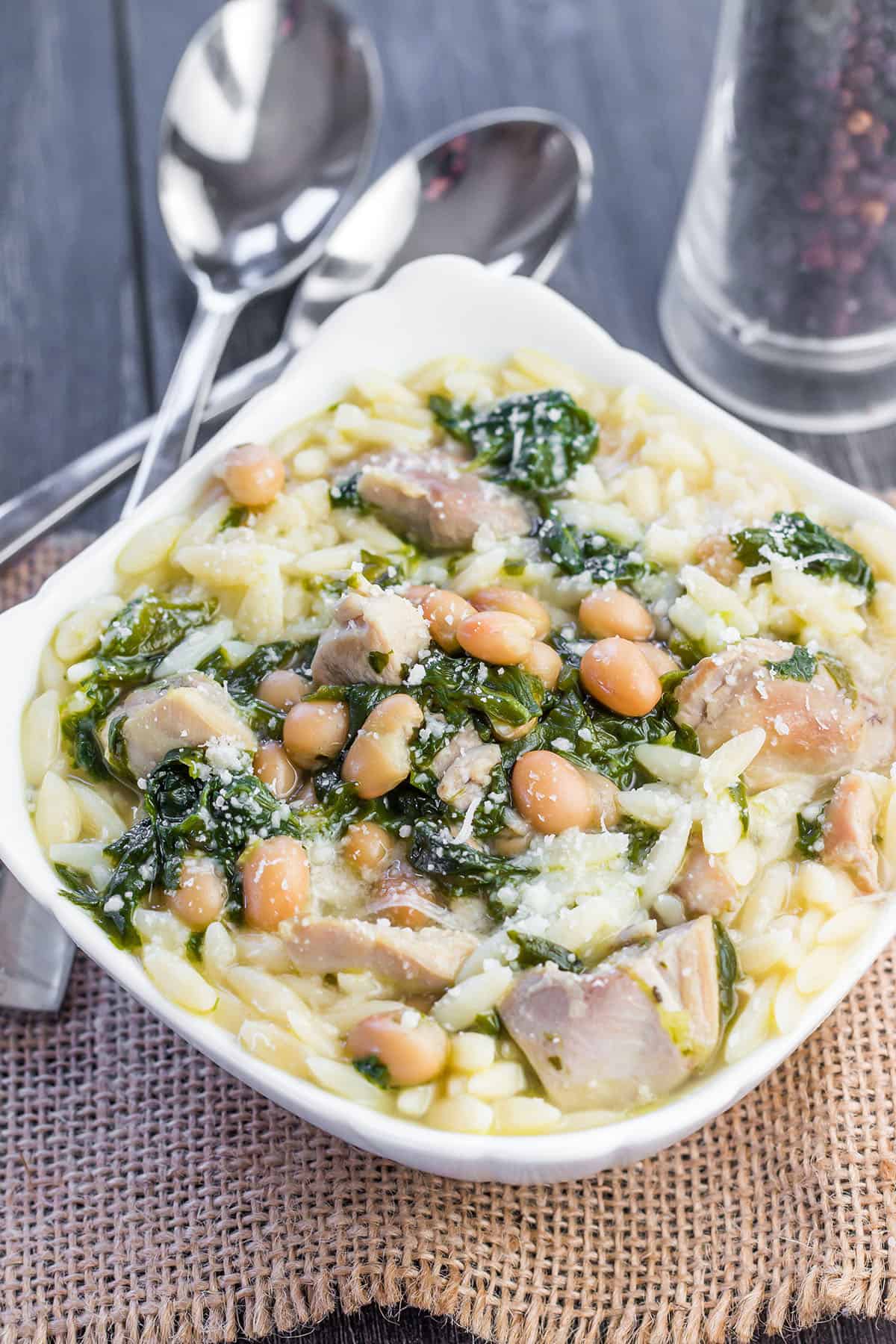 Italian Chicken and Spinach Pasta
