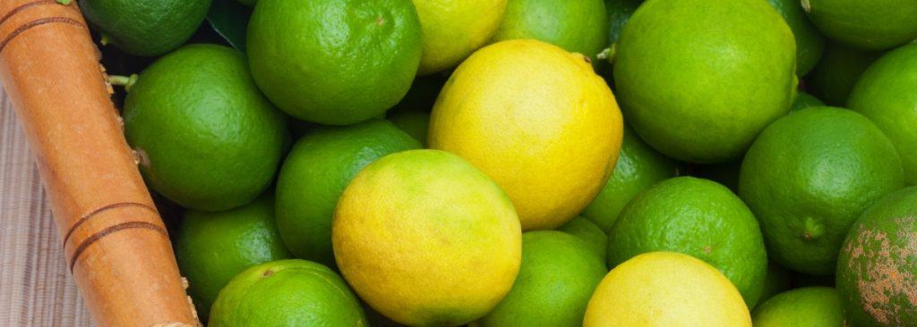 a basket of limes and key limes