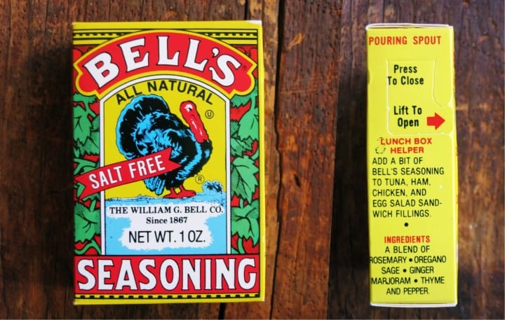 a photo of a box of bell's seasoning