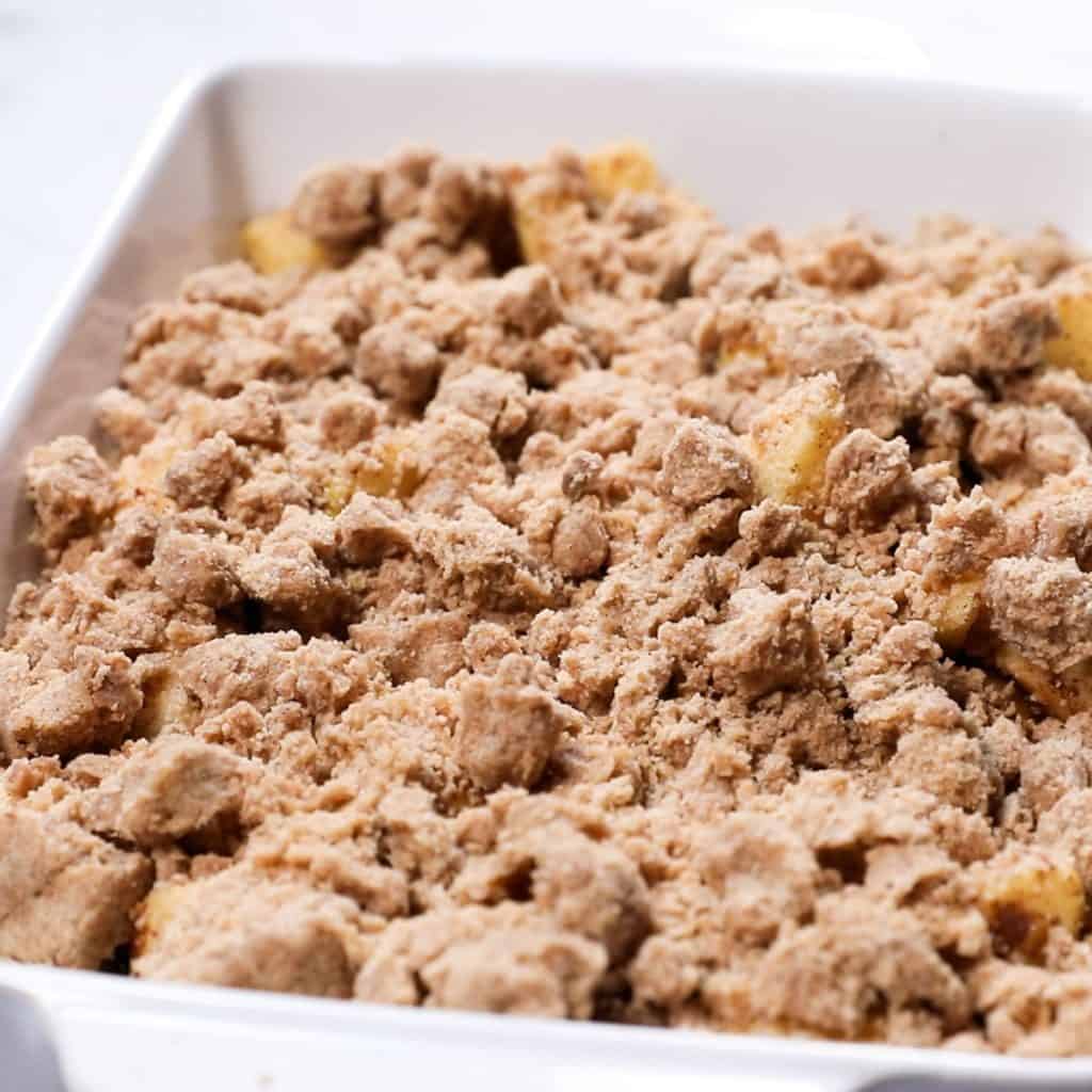The topping on the apples
