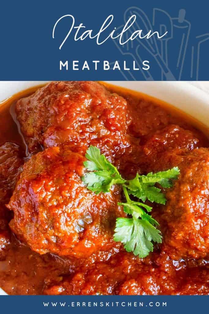 Italian meatballs ready to serve