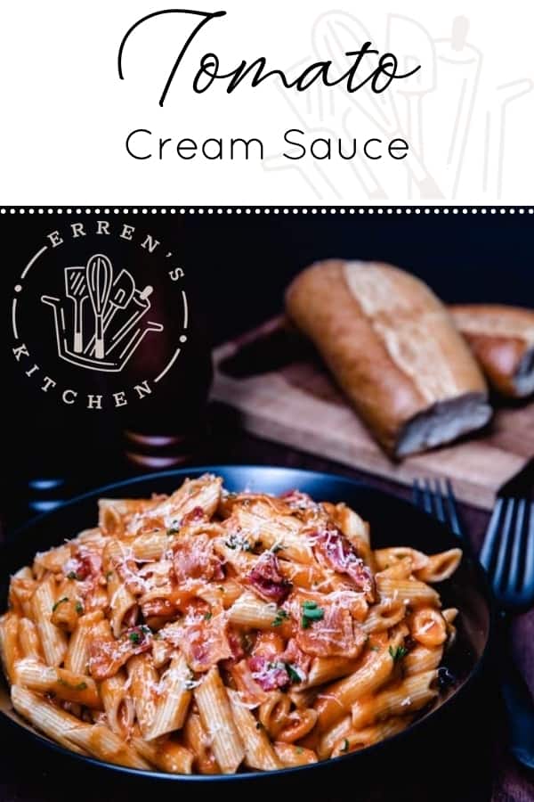 Tomato Cream Sauce in a bowl ready to serve