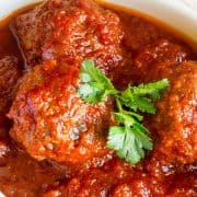 meatballs in a bowl ready to serve