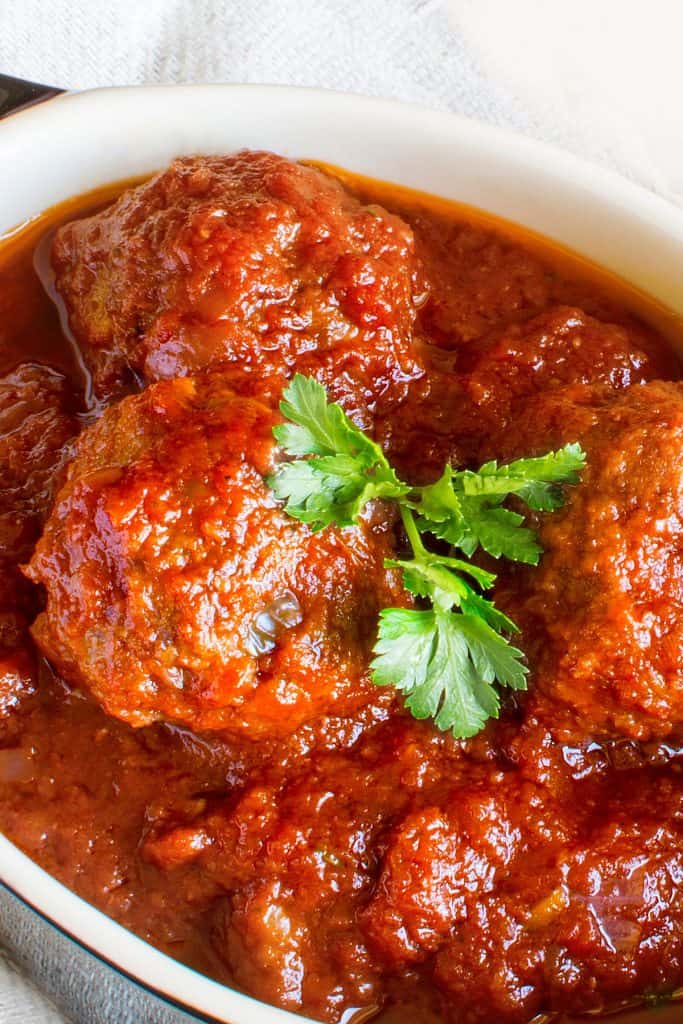 meatballs in a bowl ready to serve