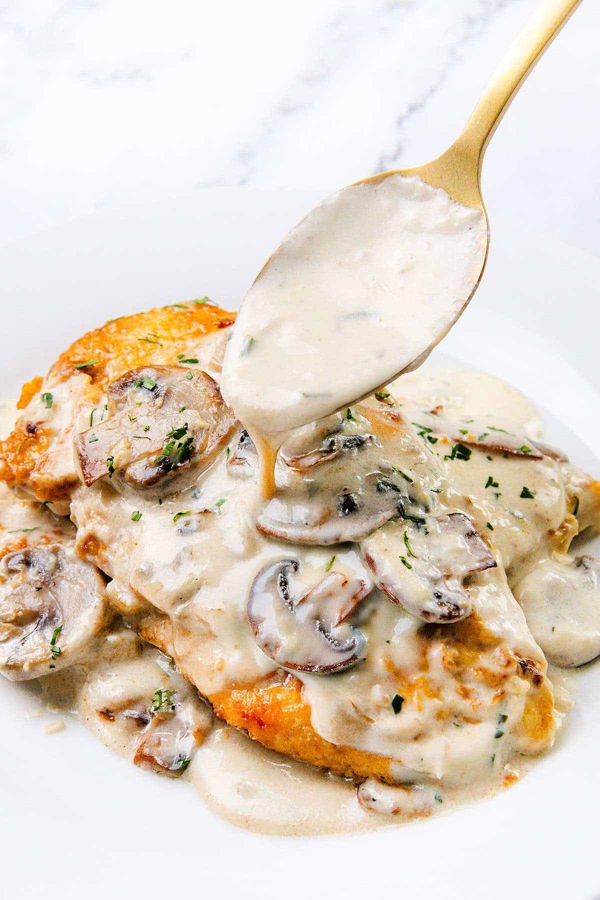 Chicken with Creamy Mushroom Sauce