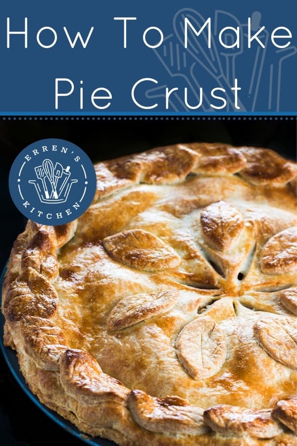 A baked pie with golden crust