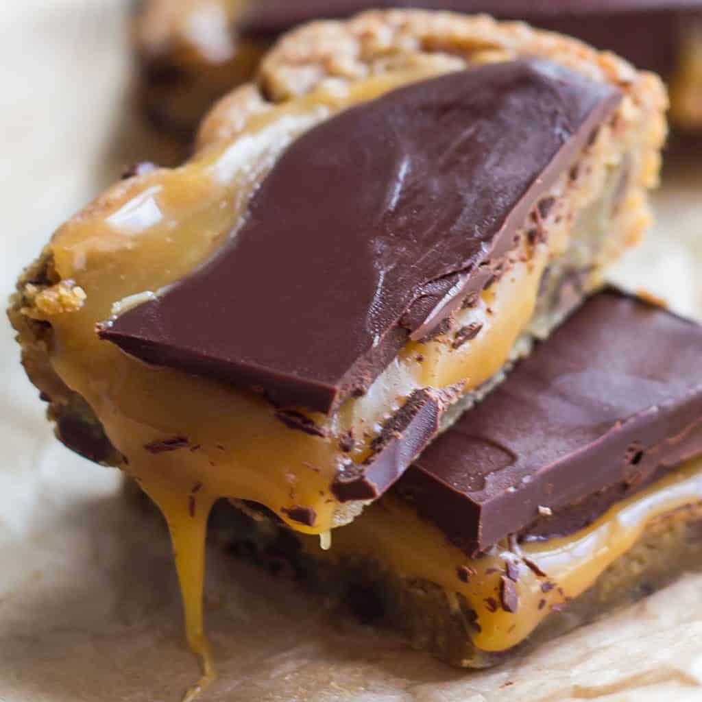 Salted Caramel Blondies Bar Erren's Kitchen