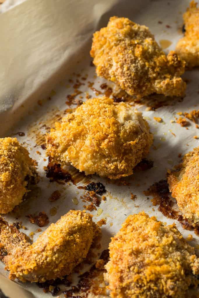 Homemade Oven Baked Fried Chicken Ready to Eat