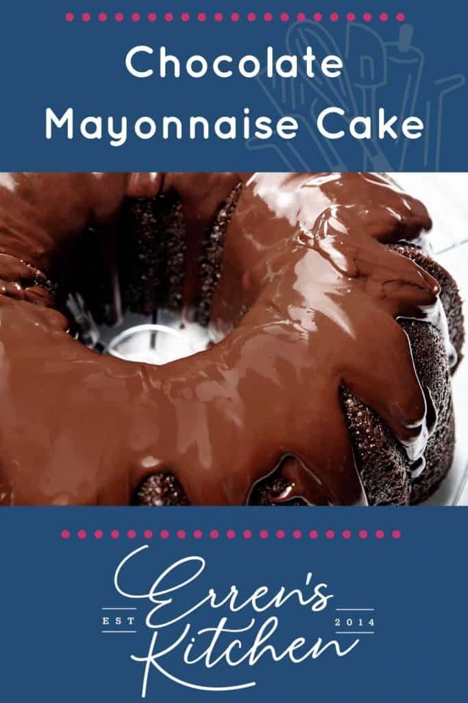 chocolate mayonnaise cake glazed