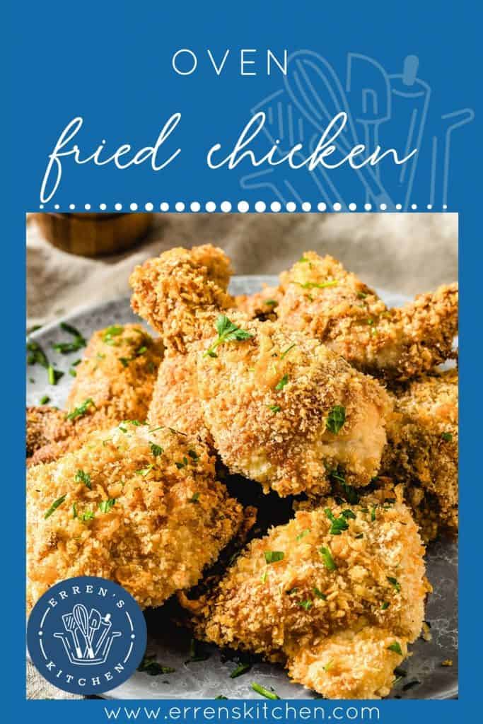 Homemade Oven Baked Fried Chicken Ready to Eat
