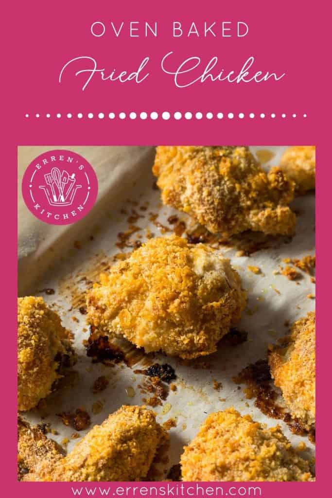 Homemade Oven Baked Fried Chicken Ready to Eat